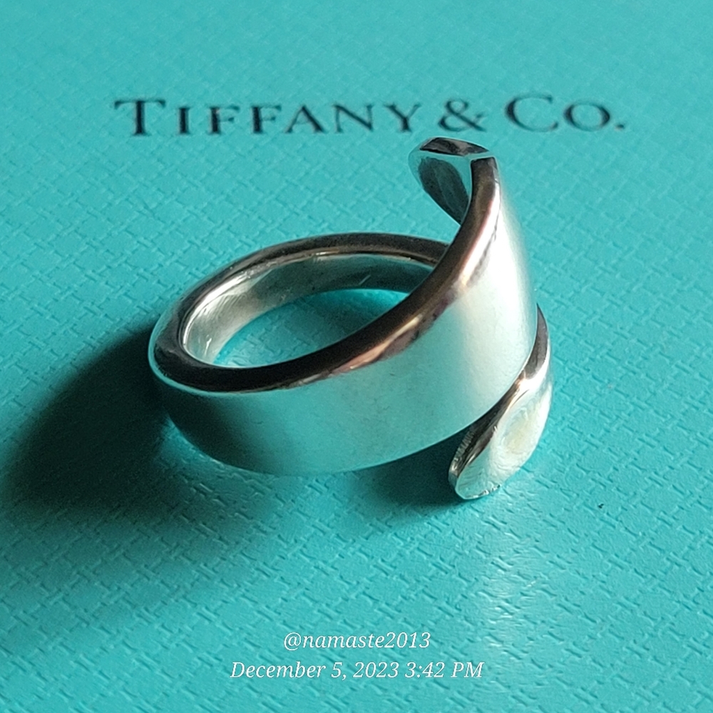 1912 Tiffany & Company Clinton Spoon Ring in Sterling Silver Luxury #56 - Picture 7 of 17